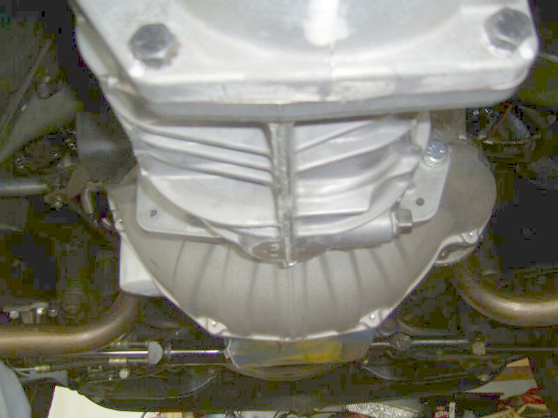 Bottom View of TKO 500 Installed in C3 Corvette